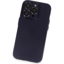 Derin Stok Iphone 14 Kılıf Luko Lens Silikon - Derin Mor