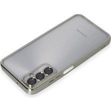 Derin Stok Galaxy A05S Kılıf Lensli Silikon - Gümüş