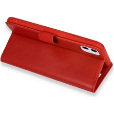 Derin Stok Iphone 12 Mini Kılıf S Kapaklı Kılıf - Kırmızı