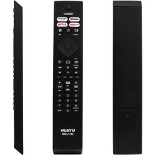 Derin Stok Huayu RM-L1760 Ambilight-Netflix-Prime Video-Youtube-Rakuten Tv Tuşlu LED Tv Kumanda