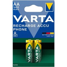 Derin Stok T399 1.2V 1600 Mah Şarjlı Aa Kalem Pil (2'li Paket)