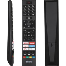 Derin Stok RM-L1840 Netflix Prime Video Google Play Disney+ Tuşlu LCD LED Tv Kumanda