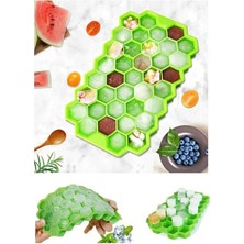 Practika 37 Bölmeli Silikon Petek  Buz Kalıbı Buzluk