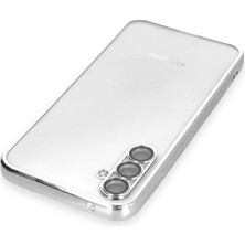 Derin Stok Galaxy A34 5g Kılıf Lensli Silikon - Gümüş