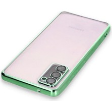 Derin Stok Galaxy S20 Fe Kılıf Lensli Silikon - Yeşil