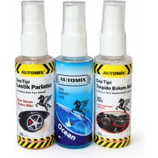 Automix Mini Bakım Seti Torpido Sütü, Parfüm, Lastik Parlatıcı