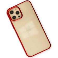 Derin Stok Iphone 12 Kılıf Element Silikon - Kırmızı