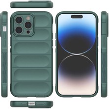 Derin Stok Iphone 14 Kılıf Optimum Silikon - Koyu Yeşil
