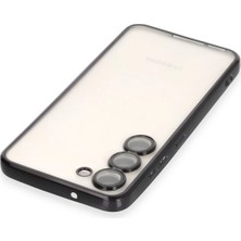 Derin Stok Galaxy S23 Kılıf Lensli Silikon - Siyah