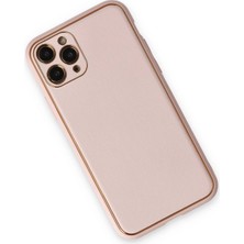Derin Stok Iphone 11 Kılıf Coco Deri Silikon Kapak - Pudra