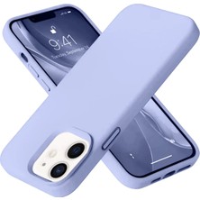 Derin Stok Iphone 12 Kılıf Nano Içi Kadife Silikon - Lila