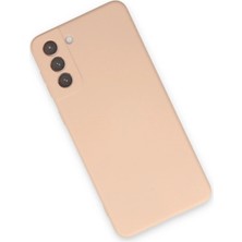 Derin Stok Galaxy S21 Kılıf Nano Içi Kadife Silikon - Pudra