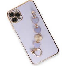 Derin Stok Iphone 11 Kılıf Esila Silikon - Lila