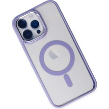 Derin Stok Iphone 14 Kılıf Room Magneticsafe Silikon - Lila