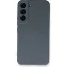 Derin Stok Galaxy S22 Kılıf Nano Içi Kadife Silikon - Gri