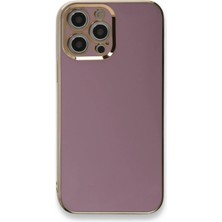 Derin Stok Iphone 12 Kılıf Volet Silikon - Mor