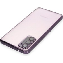 Derin Stok Galaxy S20 Fe Kılıf Lensli Silikon - Mor