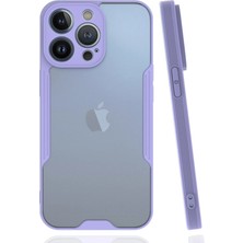 Derin Stok Iphone 14 Kılıf Platin Silikon - Lila