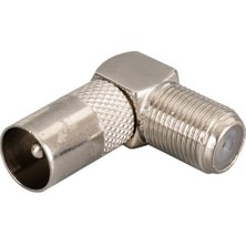 Derin Stok PM-34398 F Konnektör Dişi - 60 Ohm Erkek L Tip Çevirici