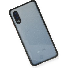 Derin Stok Galaxy A02 Kılıf Miami Şeffaf Silikon - Siyah
