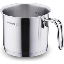 14X14 cm Satin Sütlük Tencere, 2l, Şık ve Dayanıklı Tasarım