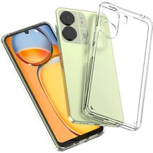 Derin Stok Redmi 13C Kılıf Lüx Şeffaf Silikon