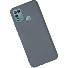Derin Stok Infinix Hot 10 Play Kılıf Nano Içi Kadife Silikon - Gri