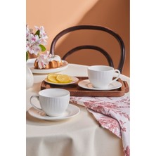 Şık ve Zarif 2 Kişilik 230 ml Çay Fincanı Seti