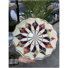 Şık Yuvarlak Iç Kısım Cam Tepsi, Zarif Sunumlar Için Ideal