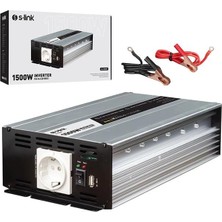 Derin Stok S-Link SL-1500W DC12V-AC230V 1500W Inverter