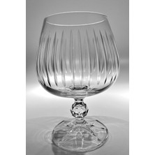 Şık Kristal 6'lı Kahve Yanı ve Konyak Kadehi Seti 250CC