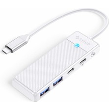 Hype Store Orico 4 Portlu Type-C To USB 3.0 / Type-C Pd 100W Yüksek Hızlı 5gbps Hub Çoklayıcı Beyaz