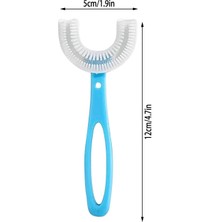 Mas Lord Yumuşak Silikon Bebek Diş Fırçası Mavi 6-12 Yaş İçin Tam Koruma U Şekilli Tasarım