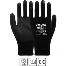 Beybi Pu Kaplı Polyester Işçi Eldiveni, Slim, Ce En 388, 2111X, No:9