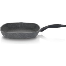 Yasmaz Yapışmaz Kare Grill Tava 28CM, Dayanıklı ve Şık Tasarım