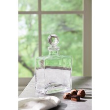 Şık Dikdörtgen Cam Viski Şişesi, Modern ve Zarif Tasarım