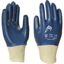 Petrolcü Eldiveni, OKC002, Mavi, Nitril, Ce En 388/420, 3X11A, No:10