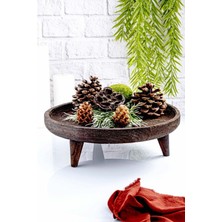 Şık ve Geniş Ayaklı Sunum Tepsisi, Pratik Kullanım Kolaylığı Sağlar