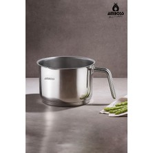 Paslanmaz Çelik Sütlük ve Sosluk, 16X12 Cm, Şık ve Dayanıklı Kullanım Için