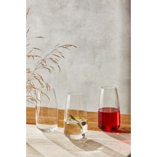 3'lü Kristal Bardak Seti 550 Ml, Şık ve Dayanıklı Tasarım