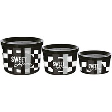 Practika Saklama Kabı 3 Boy Iç Içe Geçmeli Kolay Saklanır Yer Tutmaz- (360-800-1400ML)