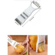 Practika Rende Soyacak 5 Fonksiyonlu Sebze Meyve Soyucu Patates Havuç Salatalık Zencefil Doğrayıcı