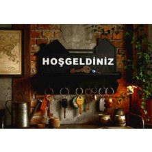 Nicomedia Hoşgeldiniz Dekoratif & Çok Amaçlı Duvar Anahtarlığı
