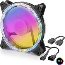 MiraLive Kasa Fanı Kristal Argb 12 cm - Siyah ND2663