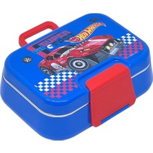 Hype Store Bento 1030ML Lunchbox Hotwheels Lisanslı Tek Katlı 2 Bölmeli Paslanmaz Çelik Sefer Tası Yemek Kutu