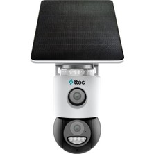 Derin Stok SLR-3320S-MH/SL-4G 3+3 Mp Çift Kameralı Solar Panelli Sesli Gece Renkli Kart Destekli 4g P