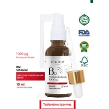 Voop Vitamin B12 Methylcobalamin | 1000 µg (Mikro Gram) Sprey-Damla - 10 ml