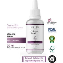 Voop Collagen Serum | Yaşlanma Karşıtı %2 Botanik Collagen %1 Peptit - 30 ml