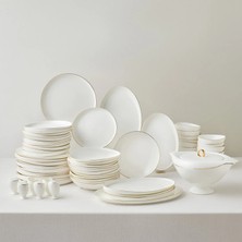 Karaca Fine Pearl Extra Wilderness 62 Parça 12 Kişilik Yemek Takımı Gold