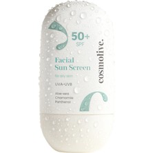 Güneş Kremi %100 Doğal Su Bazlı Yüz Spf 50 Yağlı Ciltler Için